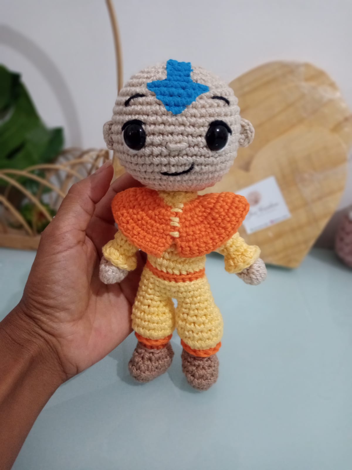 Boneco artesanal inspirado em personagem
